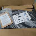 Mailbox,with Mounting Post,Comes with 4 Keys, Mailboxes for Outside,Locking Mailbox,Large,Black,Metal Mail Box,Heavy Duty,