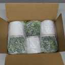 Mkono Fake Plants in Farmhouse Galvanized Metal Pots Table Centerpiece Rustic Home Decor, 3 Pack Potted Artificial Plants Faux Eucalyptus for Shelf Indoor Dining Room Office (White)