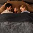 Bearhug Heated Blanket King Size 100" x 90" Dual Controller Electric Weighted Blanket, Velvet/ Sherpa 10 Heating Levels & 1-12H Auto Off, Over-Heat Protect, ETL, Machine Washable