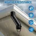Tfro & Cile Rain Chain Gutter Adapter Black Installation Suit for Gutter Downspout Outlet