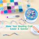 ORNUNIQ Electric Clay Bead Spinner for Jewelry Making, Bead Bowl with Needle and Thread, Ideal for Crafting Bracelets or Necklaces, Clay Bead Tool