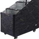 ROCKBROS 20 Inch Folding Bike Travel Case (Fits 16"-22"), Portable Bicycle Storage Bag, Semi-Hard Carrier Box with Wooden Base & Rain Cover for Car Trunk and Commute
