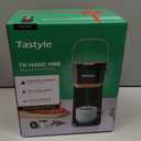 Tastyle Single Serve One Cup Coffee Maker, for K Cups and Grounds, Mini Coffee Maker with Portable Handle, 6 to 12 Oz Brew Size, for Travel, Camping, Office, RV and Dorm, 120V, Black and Gold