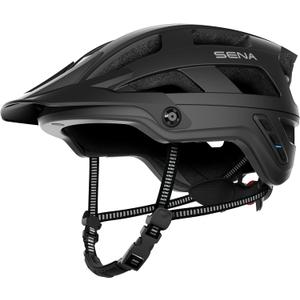 Sena M1 / M1 EVO Bluetooth and Mesh Intercom Smart Communications Mountain Bike Helmets (Medium, Matte Black)