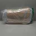 10x20FT Carport Canopy Front/Back Panel Entrance Door Tarp with Zippers, Waterproof & UV Protected Replacement Sidewall Cover with Ball Bungees (Beige)