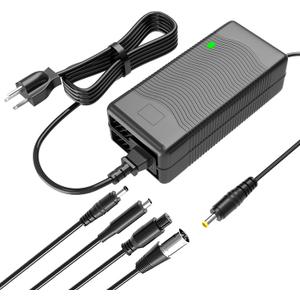 54.6V 2A Charger for 48V Lithium Battery Compatible with Battery Charger,Equipped with 4 Output Heads