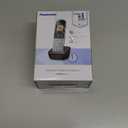 Panasonic Compact Cordless Phone with DECT 6.0, 1.6" Amber LCD and Illuminated HS Keypad, Call Block, Caller ID, Multiple Display Languages - 1 Handset - KX-TGB810S (Black/Silver)