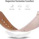WFEAGL Compatible with Apple Watch Band 41mm 40mm 38mm 42mm(series 11 10) Women, Top Genuine Leather Band for iWatch SE 3 2 1 & Series 11 10 9 8 7 6 5 4 3 2 1
