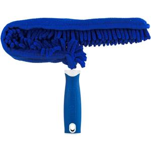 Unger Connect and Clean Microfiber Ceiling Fan Duster, Household Cleaning Supplies to Trap Dust and Dirt, Reusable and Machine Washable Sleeve, Compatible with Threaded Poles for Higher Access
