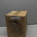 Masterplug 3ft Cord Reel, Retractable Extension Lead with Winding Handle, Safety Overload Circuit Breaker and Power Switch, 4x Grounded Outlets, 13amps, 14AWG Cable