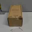 GMISUN Gold Hand Soap Dispenser, Black Glass Soap Dispenser with Gold Pump for Bathroom, 12 fl oz/350ml Refillable Dish Dispensers for Kitchen, Modern Liquid Lotion Bottles for Countertop