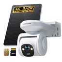 4G LTE Cellular Security Cameras Wireless Outdoor, 2.5K No WiFi Solar Powered Surveillance Camera for Home Security, PTZ AI Tracking Color Night Vision, SIM/64GB SD Card, Coldproof, AOR 24/7 Recording