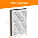 20x30x3 MERV 13 Pleated Air Filters Replacement Compatible with Zephyr VGF Series 20x30x3 Whole Home Return Air Grille Filter,White 2 Pack