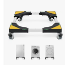 W B D WEIBIDA Appliance Dolly Cart with 4 Locking Twin Wheels Mini Fridge Stand Adjustable Furniture Mover Mobile Roller Base for Washing Machine, Dryer, Refrigerator, Laundry Pedestal