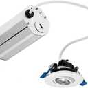 Kichler Direct-to-Ceiling 2 inch Round Mini Gimbal 27K LED Downlight in White (1.75x15x3)