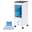 Portable Air Conditioners, 3-IN-1 Evaporative Air Cooler, 2.5 Gal Fast Cooling Portable AC Unit w/Remote & Timer, 3 Speed Quiet Swamp Cooler, Windowless Air Conditioner Fan for Room Office (White)