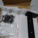 Starunder 6 Pack Floating Shelf Brackets, 6 Inch Heavy Duty Industrial Shelf Bracket, Black Metal L Brackets for Shelves Support DIY(1/5 Inch Thicked)