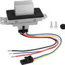 HVAC Blower Motor Resistor Kit Replacement# 15-81773 JA1639 973-508 89019351 RU631 Fit Chevy Silverado Tahoe Suburban Tahoe Impala Limited GMC Sierra Yukon