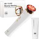 INIA 3-in-1 Red Light Therapy for Face and Neck, Skin Tightening Device True Beauty Glow Facial Massager for Skin Care, Effective Wrinkle Reduction Anti-Aging with Lifting, Tightening, Infusing