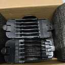 Clipper Guards for Wahl 10 12 14 16 18 20 Hair Clipper Guards 6pcs Extra Long Clipper Guard Attachments 2.5 Inch Clipper Guides Multiple Sizes Universal 2.5", 2.25", 2", 1.75", 1.5", 1.25" (Black)