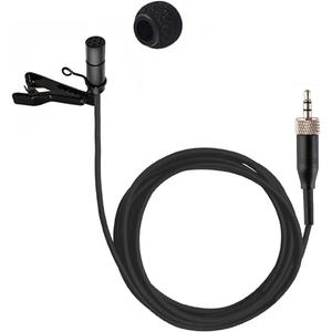 Lavalier Microphone Omnidirectional Condenser Lapel Mic Compatible with Sennheiser Wireless System Transmitter Bodypack 3.5mm Stereo Female Screw Plug with Clip & Cap