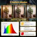 Plant Grow Light for Indoor Plants, Full Spectrum Grow Lamp with Pedestal Stand, Automatic Timer for 3H/9H/12H, Height Adjustable 51-67in White