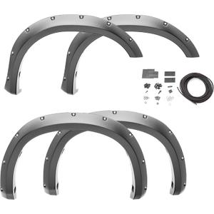 Bushwacker - Pocket/Rivet Style, Front & Rear Fender Flares | Fits 2019-2025 Chevrolet Silverado 1500, 2022 Silverado 1500 LTD (Excludes ZR2), Black | 4-Pcs. 40992-02 Bushwacker - Pocket/Rivet Style, Front & Rear Fender Flares | Fits 2019-2025 Chevrolet Silverado 1500, 2022 Silverado 1500 LTD (Excludes ZR2), Black | 4-Pcs. 40992-02