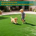 LFL Artificial Grass Turf 4 Feet X 6 Feet, 1.2" Height Indoor/Outdoor Synthetic Turf Grass with Drainage Holes, Perfect Artificial Fake Grass Mat for Pet Garden Balcony Landscape Decoration