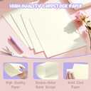 120 Sheets Cream Cardstock Printer Paper 8.5 x 11, Ivory Cardstock Paper, Construction Paper 8.5 x 11, Card Stock Paper 8.5 x 11, 200 GSM Thick Cardstock for DIY Cards, Greeting Cards, Wedding Invitation