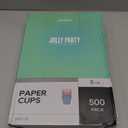 500 Pack 5oz Paper Cups, Multicolor Paper Disposable Cups, Small Mouthwash Cups, Cold Beverage Drinking Cup for Party, Travel and Event (Strip)