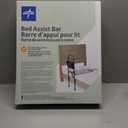 Medline Bed Assist Bar with Storage Pocket, Height Adjustable Bed Rail for Elderly Adults, Assistance for Getting In and Out of Bed at Home