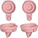 4PC Upgraded M9 Breast Pump Replacement Part, Including 2pcs Duckbill Valve and 2pcs Double-Layed Diaphragms for Momcozy Upgraded Mobile Flow | Upgraded M9, Valve, Diaphragms, 4PC Red