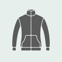 Women's Jacket Grey Fluffy L