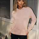 Women Hoodies Sweatshirts Casual Loose Pullover Tops Long Sleeve Fall Shirts Fashion Clothes OneSize (Yellow)