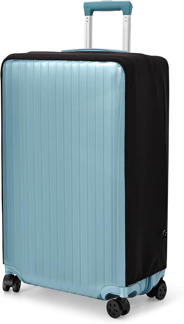 Travelkin Clear Luggage Cover Protectors For Suitcase Transparent TPU Suitcase Cover Protector Fit 18-32 Inch Luggage, 4. Large