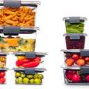 Rubbermaid Brilliance BPA-Free Airtight Food Storage Containers, 24-Piece Set, Easy for Meal Prep, Lunch & Leftovers