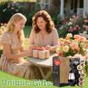 Qeeman Solar Bear Garden Decor Statues: Patio Porch Balcony Yard Art Lawn Ornaments Outdoor Outside Decorations - Birthday Gifts for Mom Grandma Women