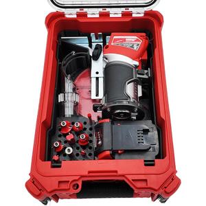 Packout Organizer for Milwaukee M18 Fuel Compact Router (2732-20) and Accessories (Black Liner Only)