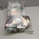 Ling's moment Artificial Flowers Marsala Red & Pink Bridesmaid Bouquet Set of 4, Wedding Flowers Bouquets for Bridesmaids, 7 Inch Bridal Bouquets for Bridesmaids, Wedding Decor, Ceremony, etc