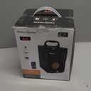 Bluetooth Speaker, Portable Wireless Speaker with Subwoofer Heavy Bass, FM Radio with LED, Remote Control, Phone Holder, MP3 Player for Party, Christmas, Indoor Outdoor, Mobile PC