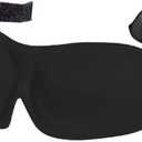 Bucky 40 Blinks No Pressure Eye Mask for Travel & Sleep (1 Count (Pack of 1), Black)