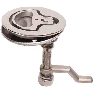 Boat Cam Latch, Boat Hatch Latches, Marine Hatch Latch, 316 Stainless Steel Marine Flush Lift Pull, Polished Adjustable Hatch Pull With Back Plate for Marine Ship