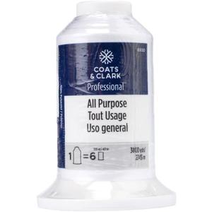 Coats & Clark Professional All Purpose Thread, 3000 yds, White
