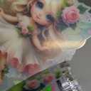 SENQAO Fairy Diamond Art Hanging Kits for Adults Kids, Diamond Art Suncatchers Flower, 5D Special Shaped Crystal Diamond Painting Kit Fairy, Window Pendant Gem Art Kit for Home Wall Decor