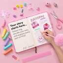 HAPPY LOLLI Pink LolliME DIY Journal Kit for Tween & Teen Girls Ages 814, Birthday Gift, 300+ Pieces Lockable Diary Set, Arts & Crafts, Scrapbook & Creative Journaling