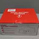 Battery Charger 40A, 12V/24V Lead Acid Smart Battery Charger, 12V LiFePO4 Car Battery Trickle Charger, Automatic Battery Maintainer for Car Motorcycle Lawn Mower Marine Boat Lead Acid Batteries (Black)