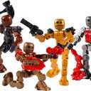 Zing Klikbot, Complete Set of 4 Poseable Action Figures with Weapons, Translucent, Create Stop Motion Animation, for Ages 6 and Up (Series 2 Villains)