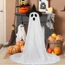 Halloween Decorations Indoor Outdoor, 2 Packs Light Up Spooky Ghost Halloween Decor Crafts Kit Indoor Cute Party Ghosts Decorations for Yard, Home, Room, Fireplace, Gardens