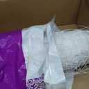 Toolazy Trellis Netting 47''x328', 6 Inch Mesh Heavy-Duty Plastic White Garden Netting for Growing High Yield Tomatoes, Peas, Vine Climbing Plants Fruits Vegetables