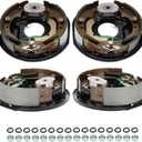 Youxmoto 10 x 2-1/4 Trailer Electric Brake Assembly (2 Right Hand+ 2 Left Hand), for 3,500 lbs Trailer Axles Electric Brakes Kit. 2 Pairs